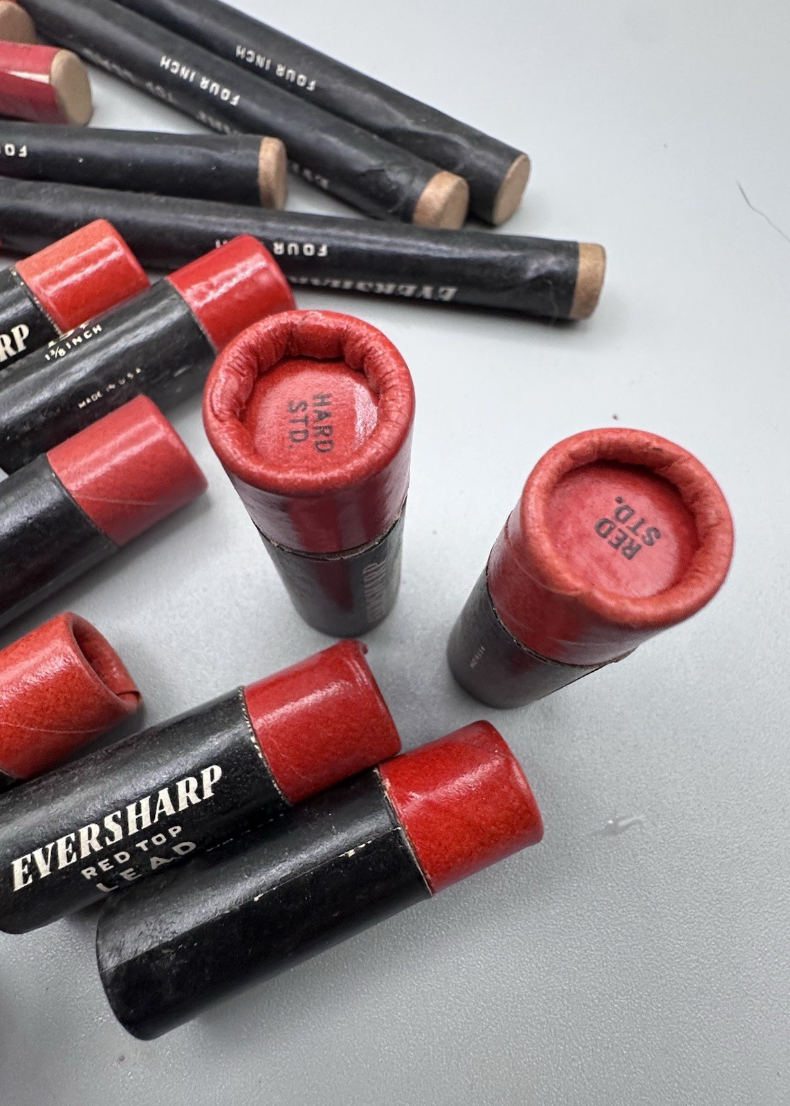 HUGE LOT Vintage Eversharp Lead Red Black Some Metal Cases Old Stock
