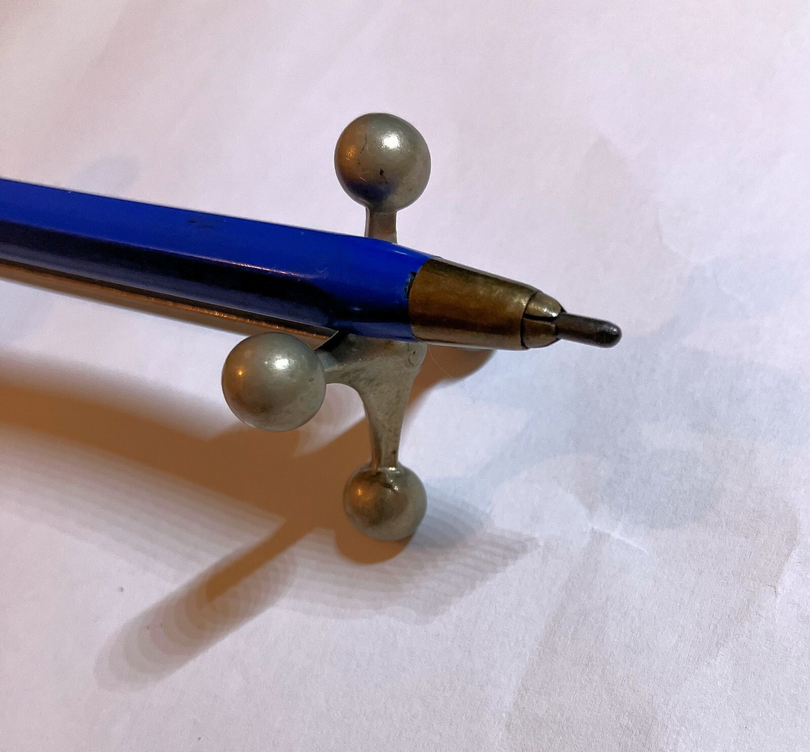 Vintage Unknown Blue pencil Mechanical technical clutch pencil