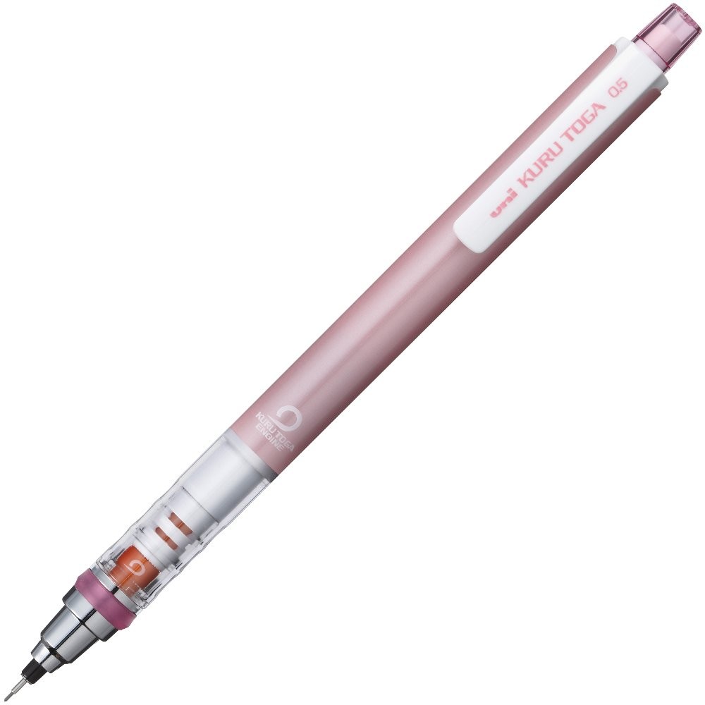 uni Kurutoga Mechanical Pencil Standard, 1 Count (Pack of 1), Baby Pink