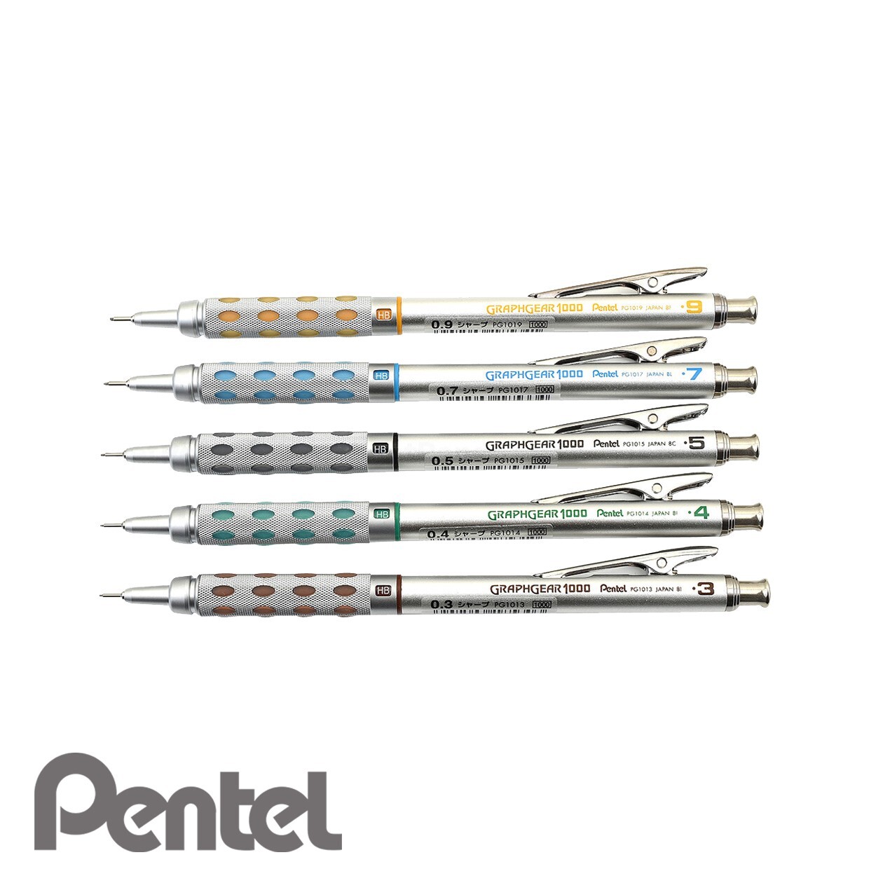 PENTEL GRAPH GEAR 1000 0.3/0.4/0.5/0.7mm Drafting Mechanical Pencil Japan Made