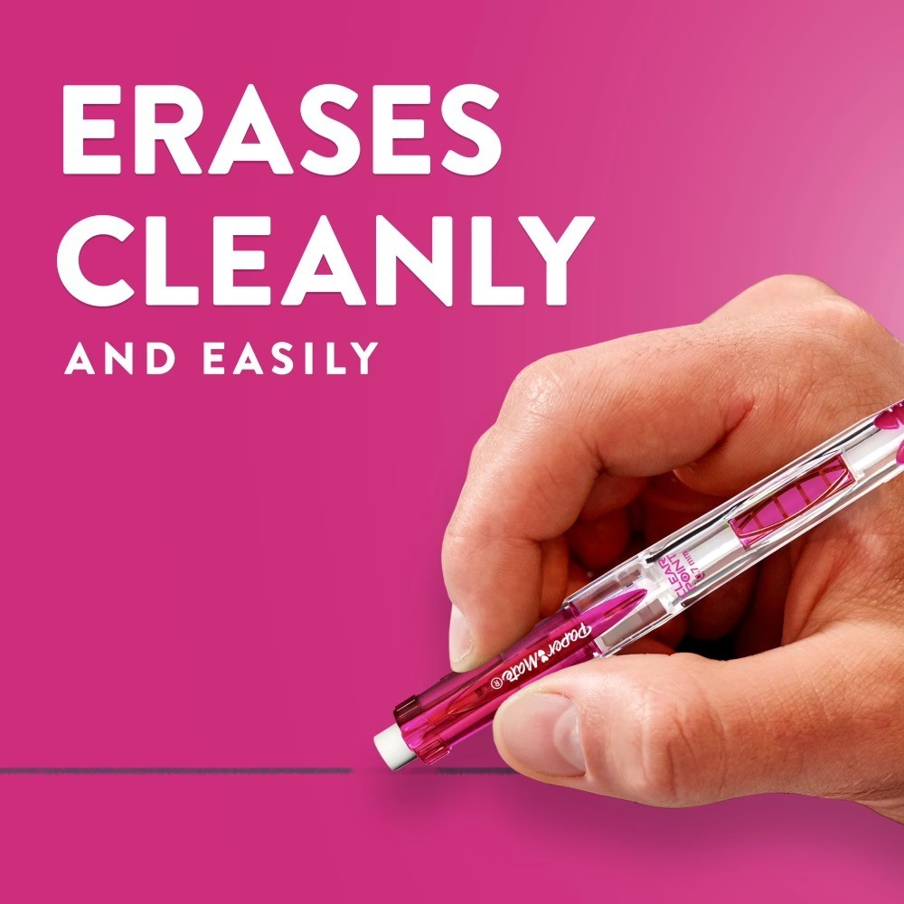Mechanical Pencils 0.7mm 2B Lead 4 Count Pack Erasable Refillable