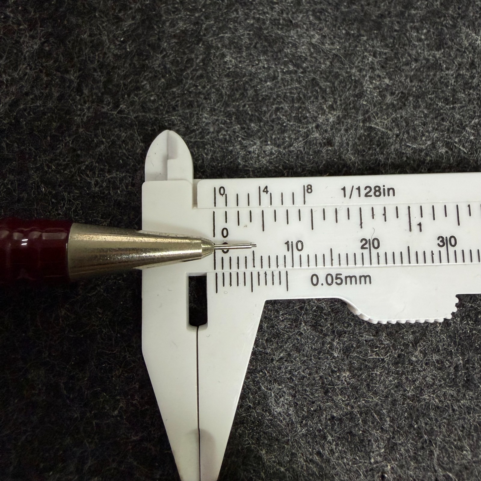 Rare 1980s rOtring T 0.3mm Burgundy Gen 1 Half-Sliding Sleeve Pencil Used