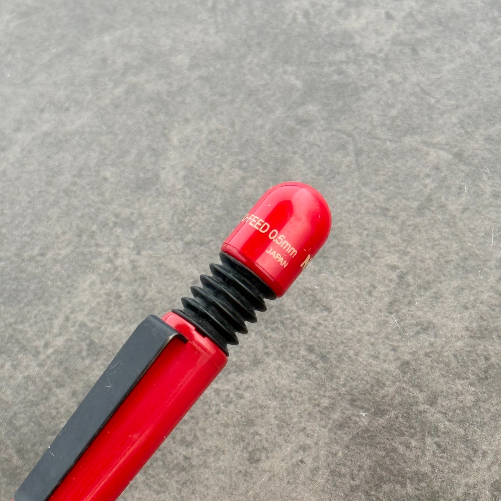 Niji Grip 700 Auto Feed Mechanical Pencil Vintage Japan Red – 0.5mm Lead