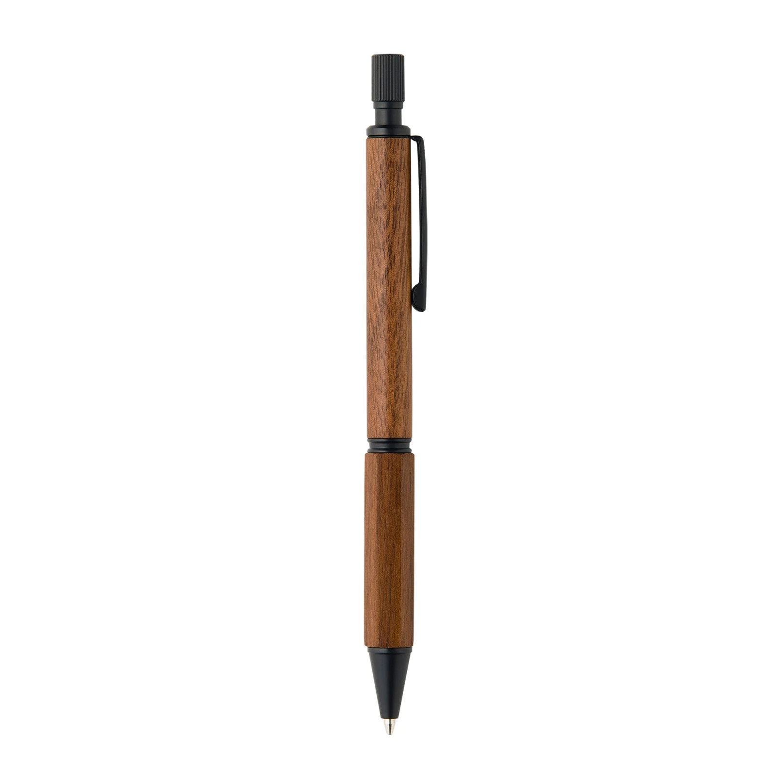 Kitera LIFT+ Wood 0.5mm Mechanical Pencil Walnut Brass Made in Japan