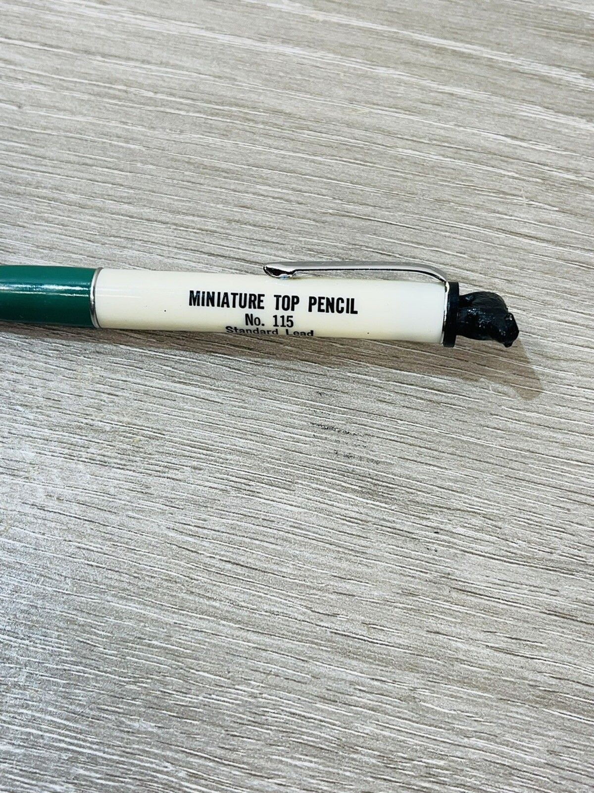 Vintage Ritepoint Mechanical Pencil Cow Bull Miniature Top No. 115 Sample