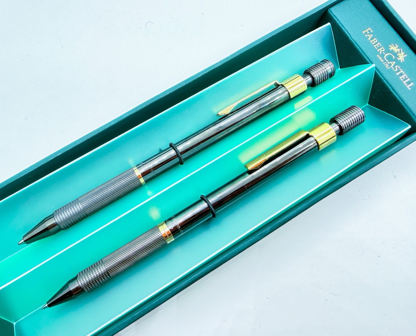 Faber Castell Executive Gold Trim alpha matic Mechanical Pencil & Ballpoint Pen