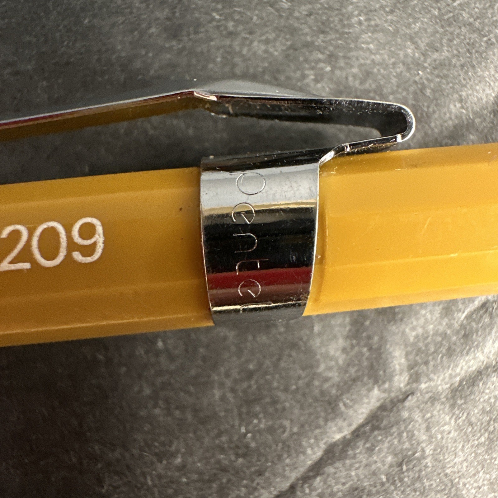Vintage Pentel P209 Mechanical Drafting Pencil 0.9mm Mustard Yellow
