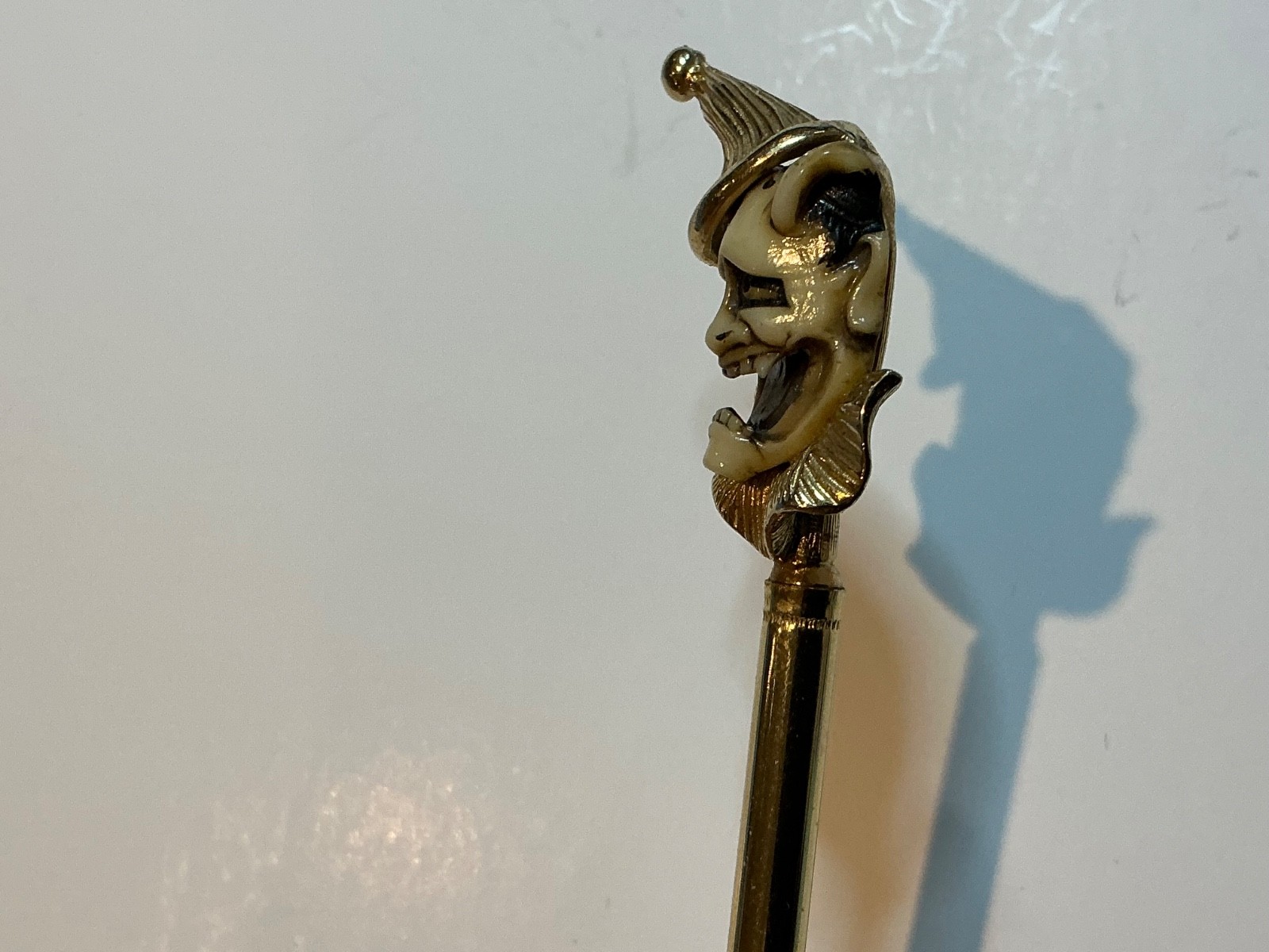 Vintage Figural Mini Mechanical Pencil Featuring Jester/Clown Topper. Works A3