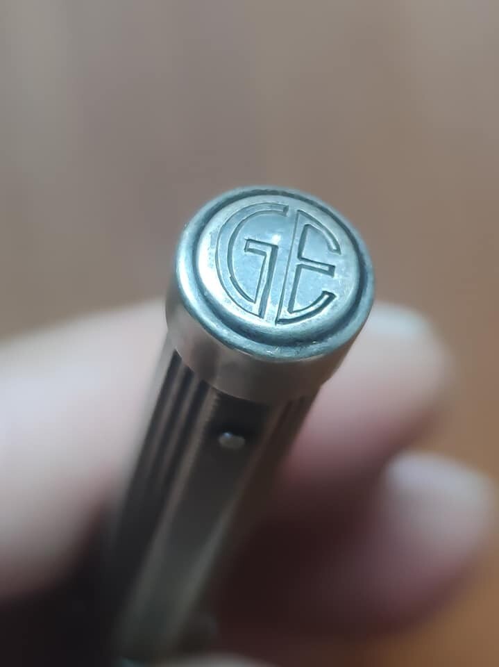 🔴CERIA 4 Colours Propelling Pencil for 1.18mm Refills, SILVER 935🔴 GE logo