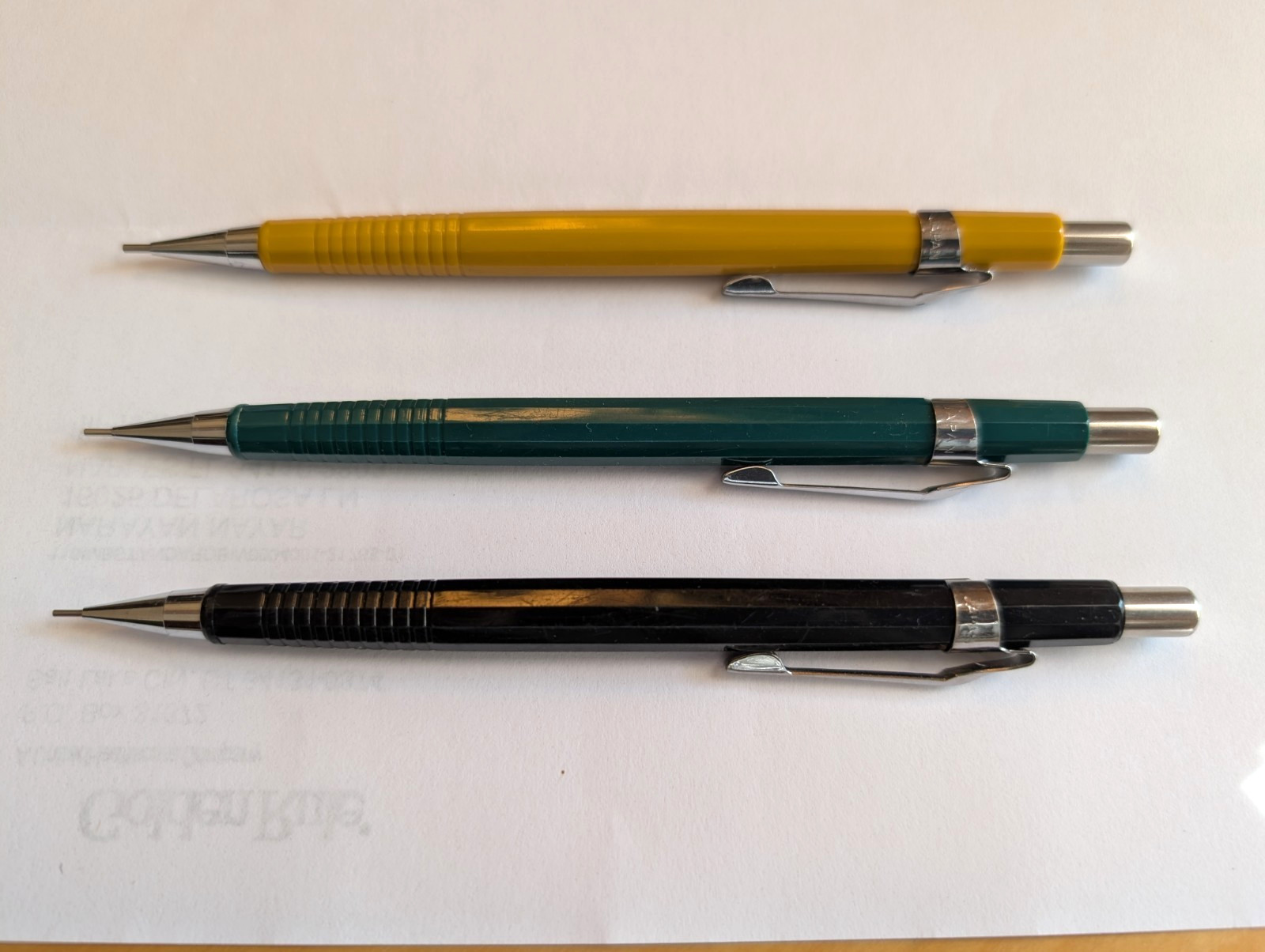 Pentel P200 Mechanical Pencil Set of 3 – 0.5mm 0.7mm 0.9mm