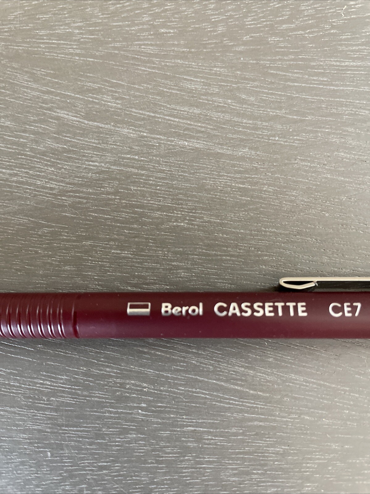 Vintage Berol Cassette CE-7 0.7mm Mechanical Pencil Maroon Barrel, NOS