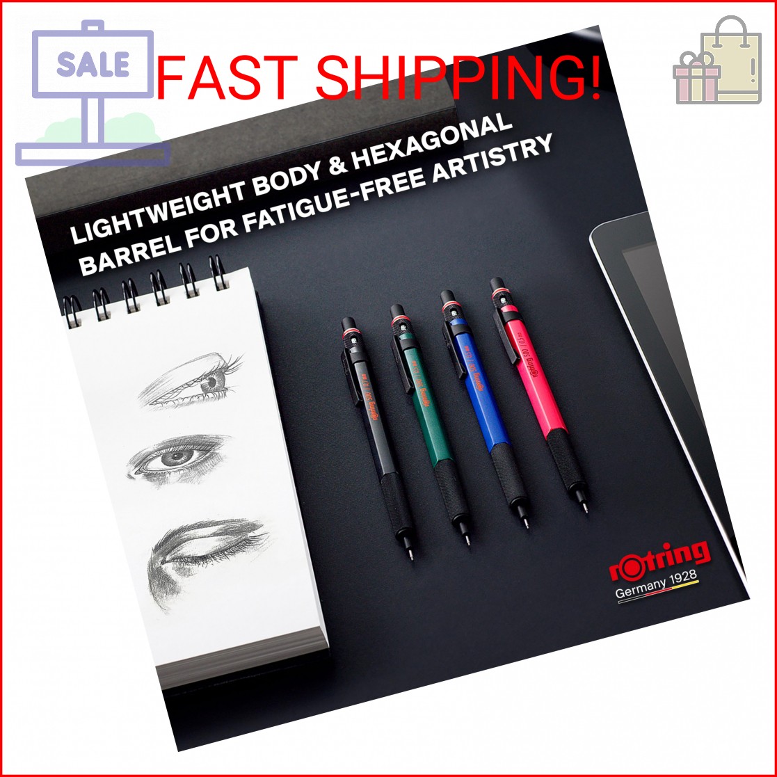 Rotring 500 Mechanical Pencil, Blue Barrel, 0.5mm
