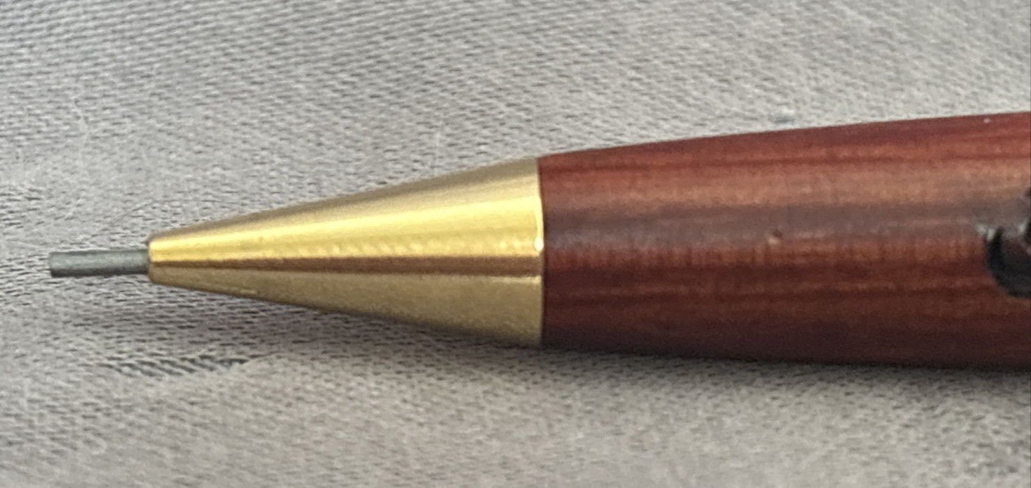 Dade Paper branded Mechanical Rosewood Wooden Pencil Plastic Tube