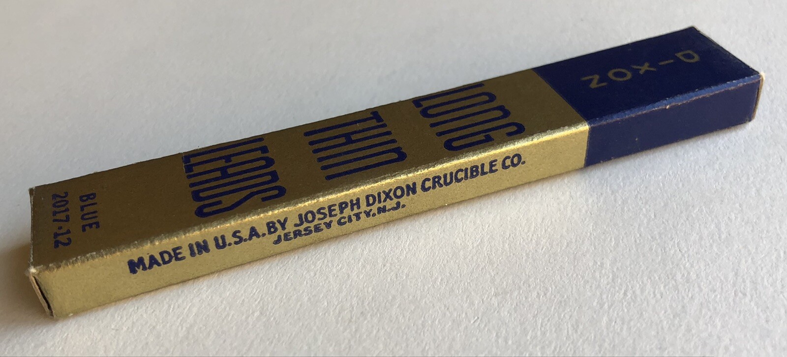 Vintage DIXON 1.1mm BLUE Mechanical Pencil Lead NOS 12pk Sleeve USA