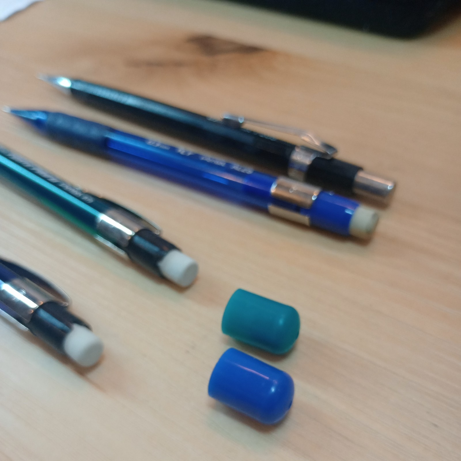 Vintage Pentel Japan Mechanical Pencil Set of 4 AL25 P205 A75 A77