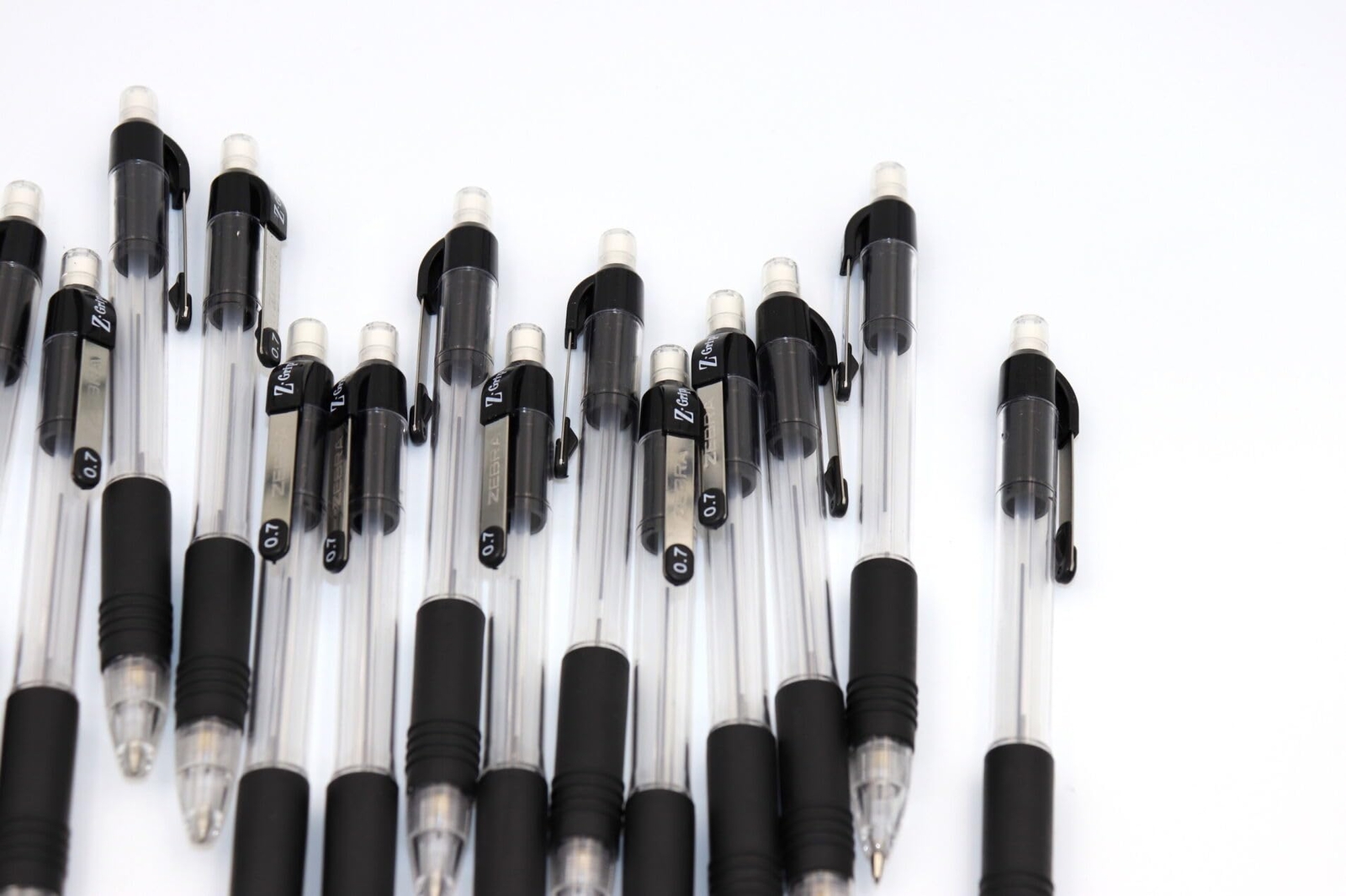 24 Count Black Mechanical Pencils Soft Grip Refillable Lead and Eraser