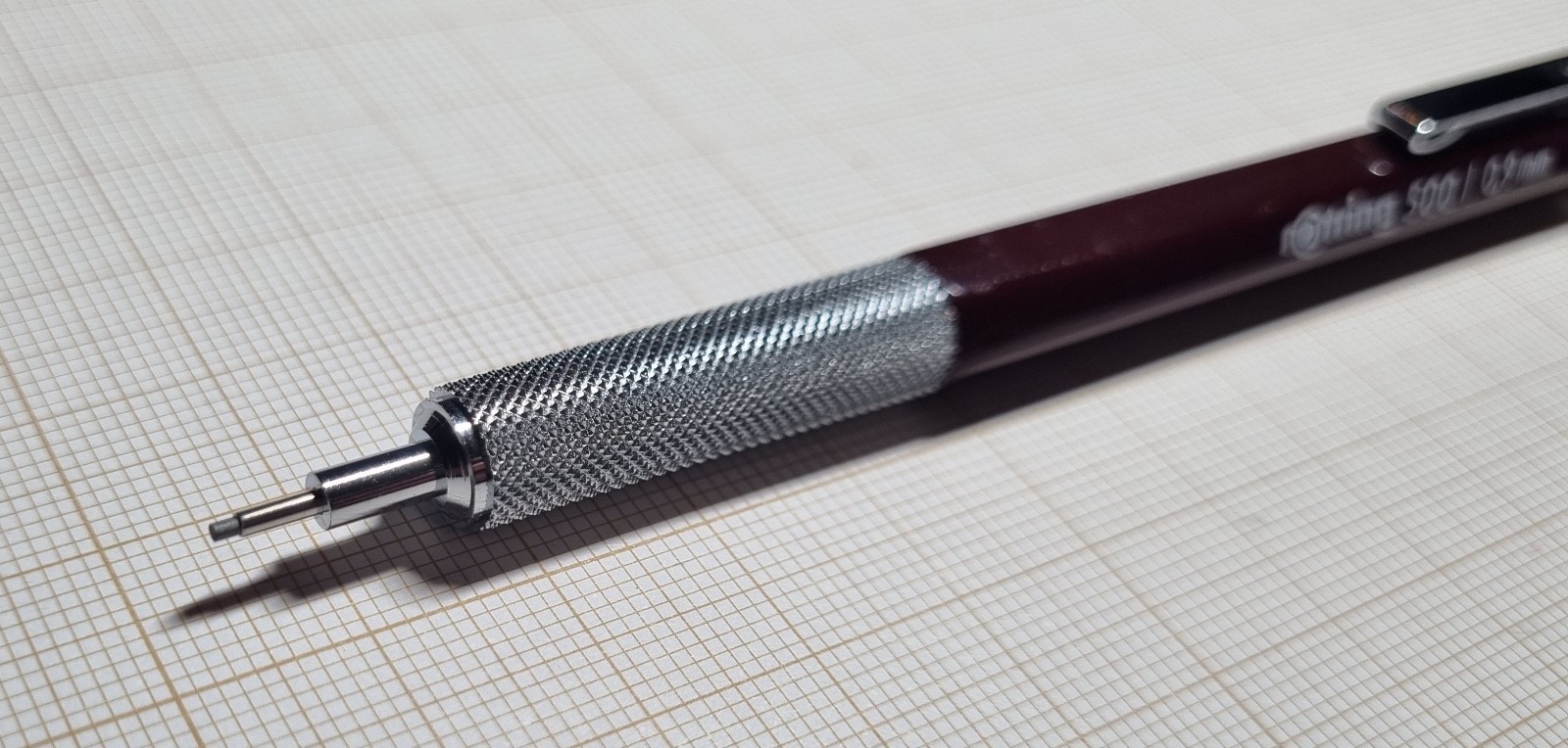 rOtring 500 0.9mm Burgundy rare vintage mechanical pencil NOS
