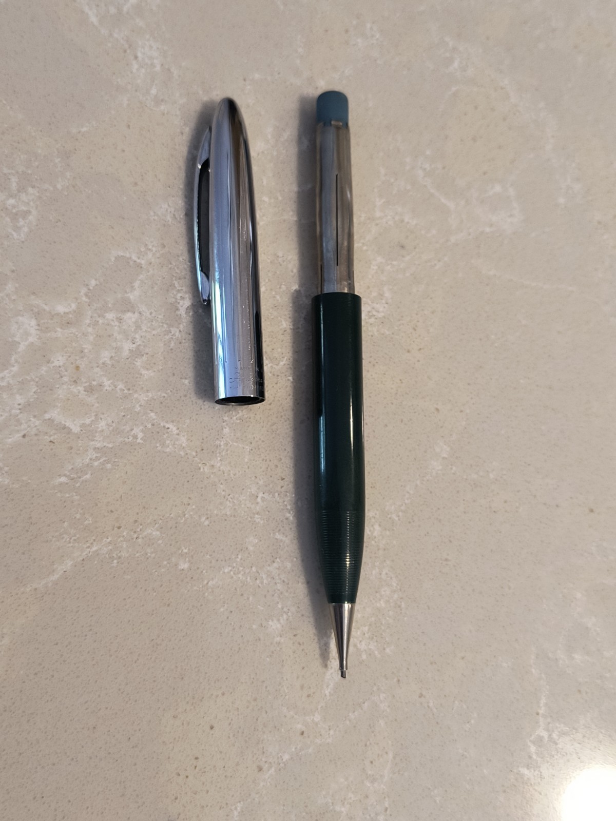 SHEAFFER FINELINE DIVISION Mechanical Pencil 0.9mm Green Circa 1950’s USA Works