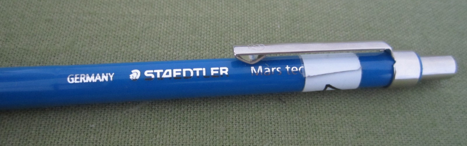 Vtg Staedtler Mars Technico Lumograph Drafting Pencil 780 782 4B HB Blue Germany