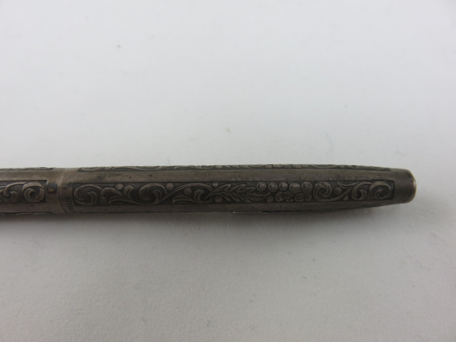 Scheaffer Sterling Silver Mechanical Pencil 5″L Grapevine Pattern Vintage USA