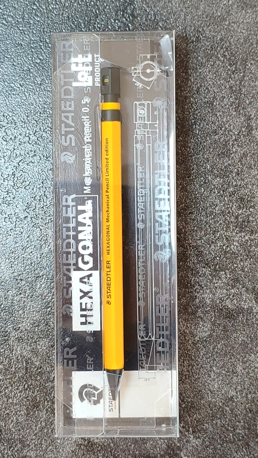 Staedtler Hexagonal Loft Limited Yellow 925 35 Limited Colors Leather Case Set