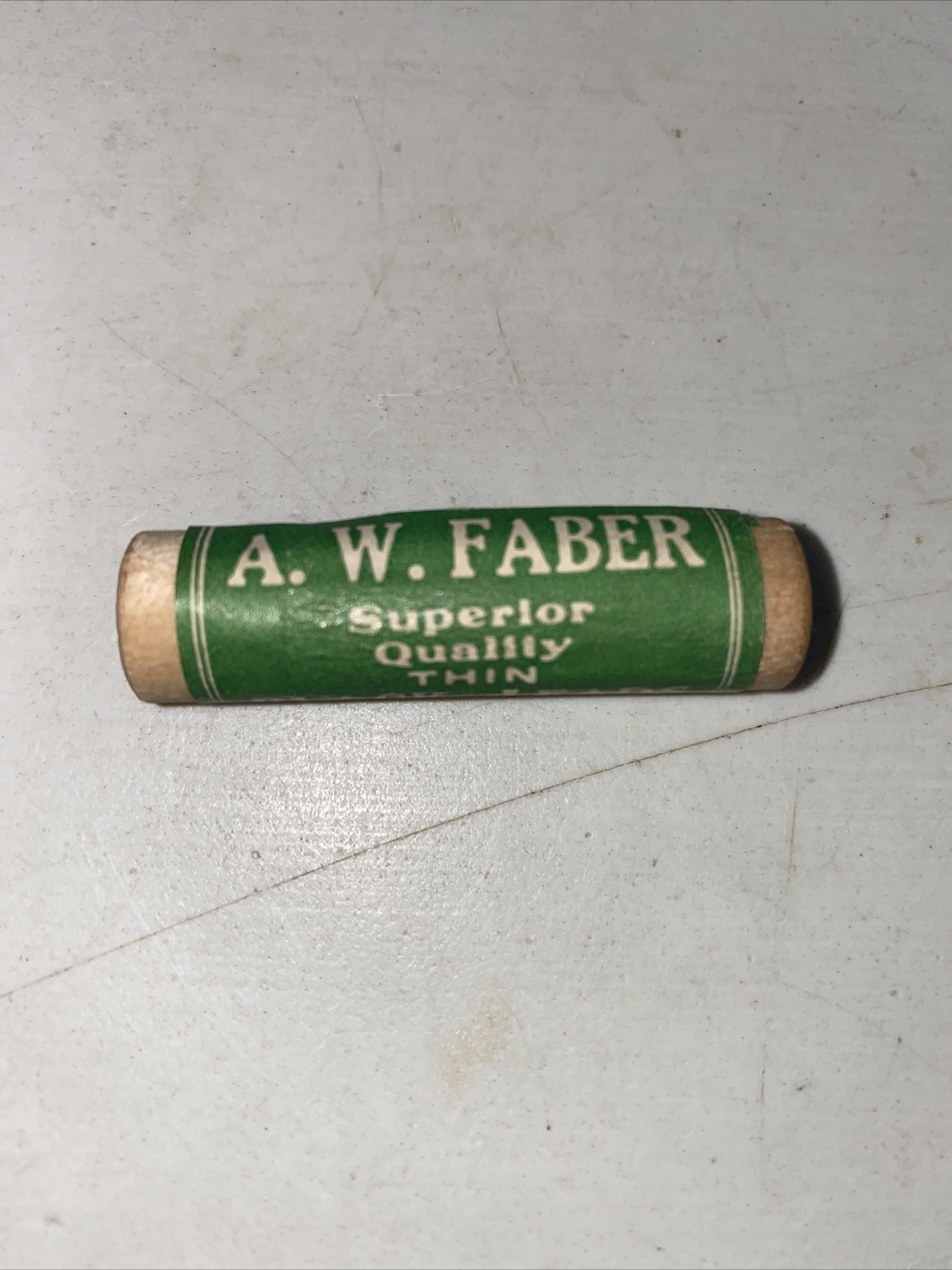 vintage a w faber pencil leads wood tube new 555 grade b soft Thin Black