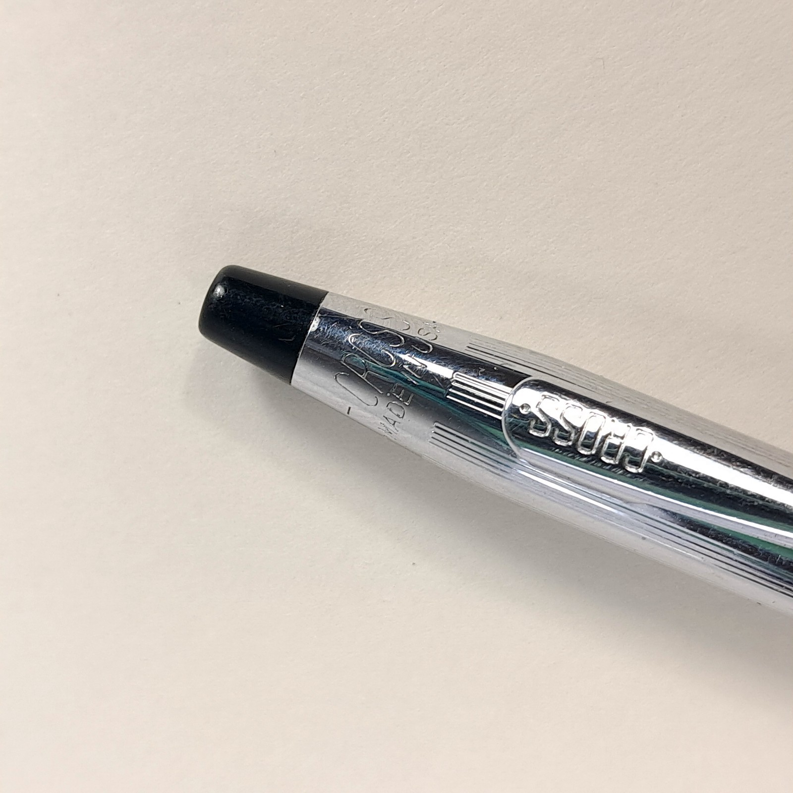 Vintage Cross Classic Century Lustrous Chrome Micro-Knurl Mechanical Pencil USA