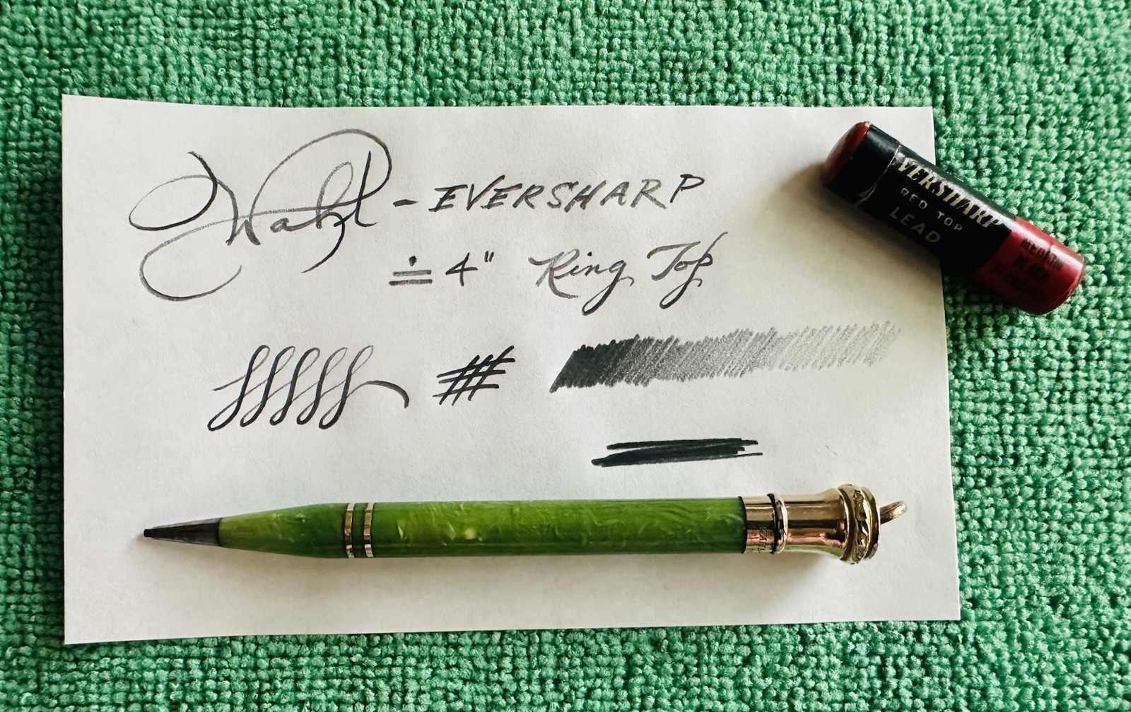 Vintage WAHL-EVERSHARP Ring Top Gold Filled Mechanical Pencil – Extra 1.1mm Lead