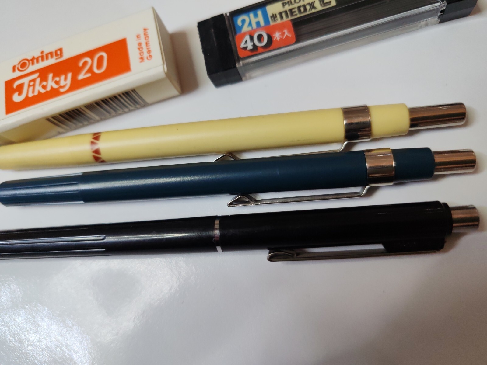 Vtg New 3Pcs Rotring Eraser Staedtler Micro Retro Microfix Mechanical Pencil 0.5