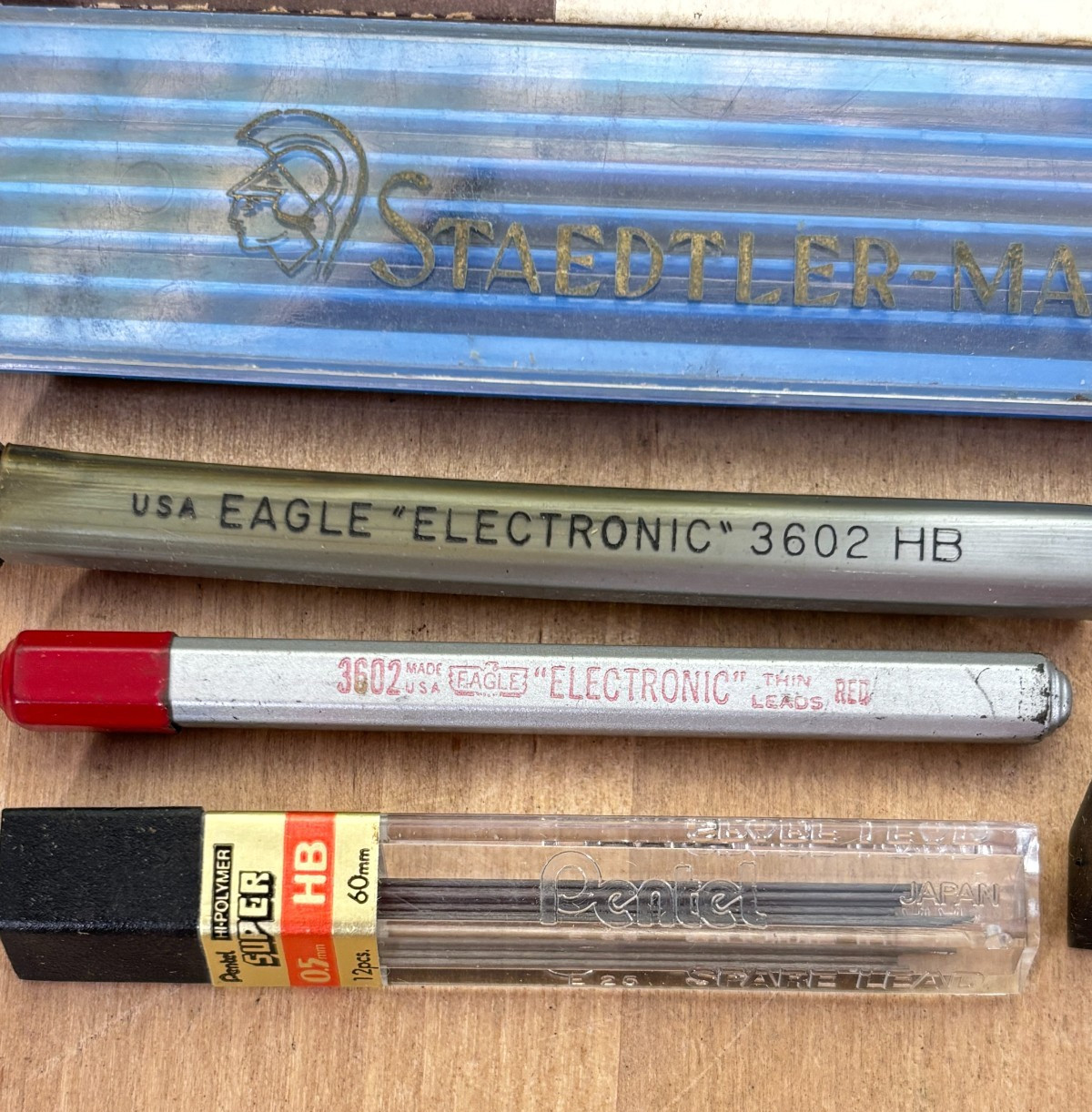 Mixed Lot Vtg Pencil Leads Partial and Mixed Boxes, Koh-I-Noor, Staedtler, Eagle