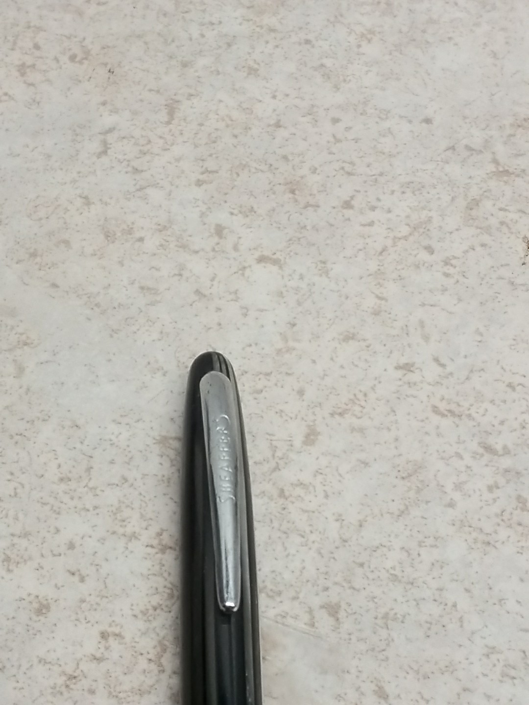 Sheaffer Balance Jr. Green Striated & Chrome 0.9mm Pencil , Monogram READ