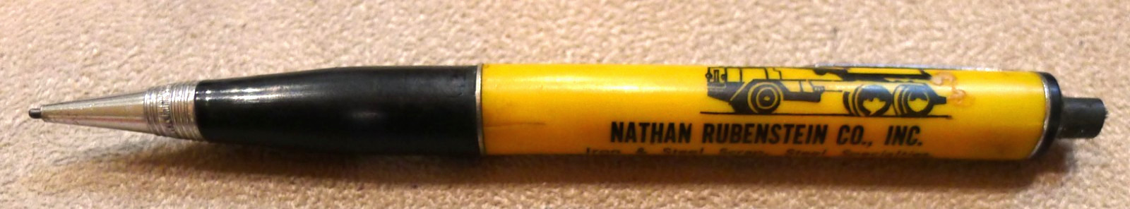 Vntg Ritepoint Mechanical Pencil N. Rubenstein Metals Conneaut Ohio Magnetic