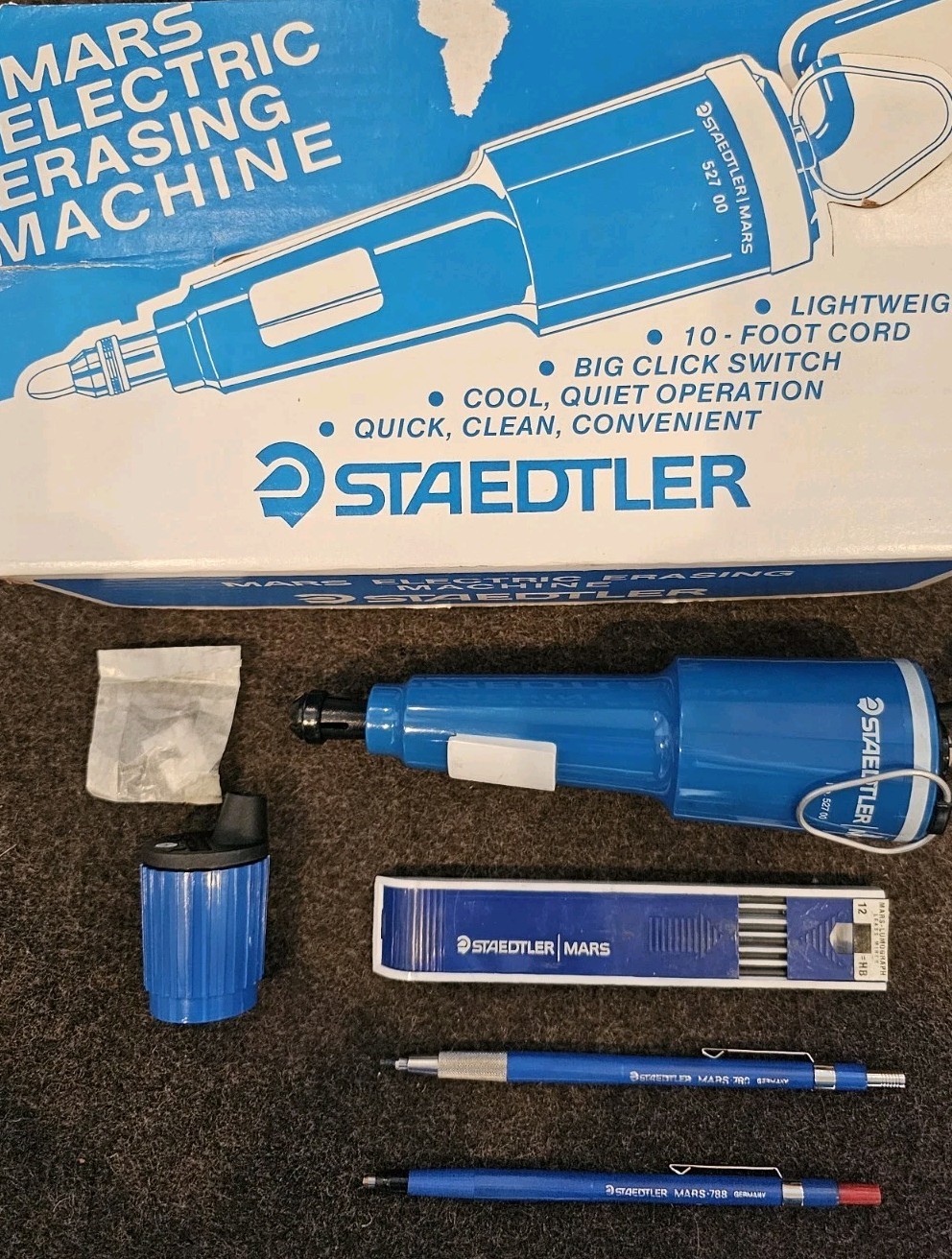 Lot Of Staedtler Mars 780 , 788 Pencils + 502 Lead Pointer + HB Leads+ Bonus