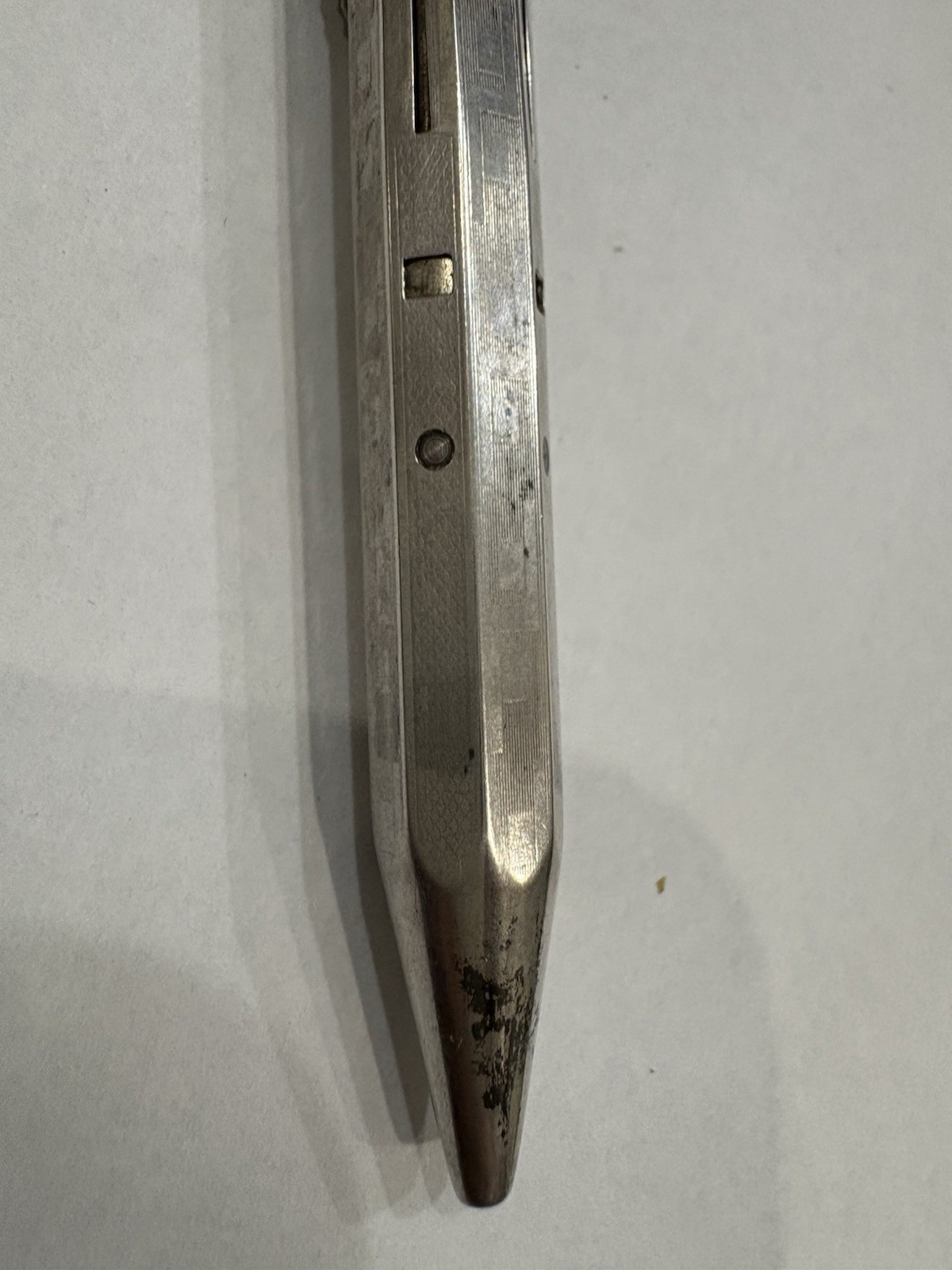 Antique 900 Silver 23.095g Ornate Mechanical Pin Marked 900