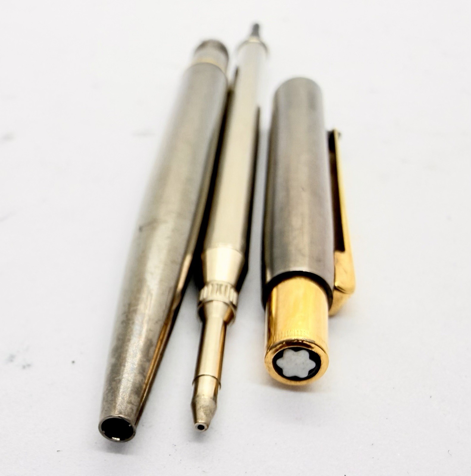 Montblanc Noblesse Titanium Color Mechanical Pencil Metal Gold Trim Functional