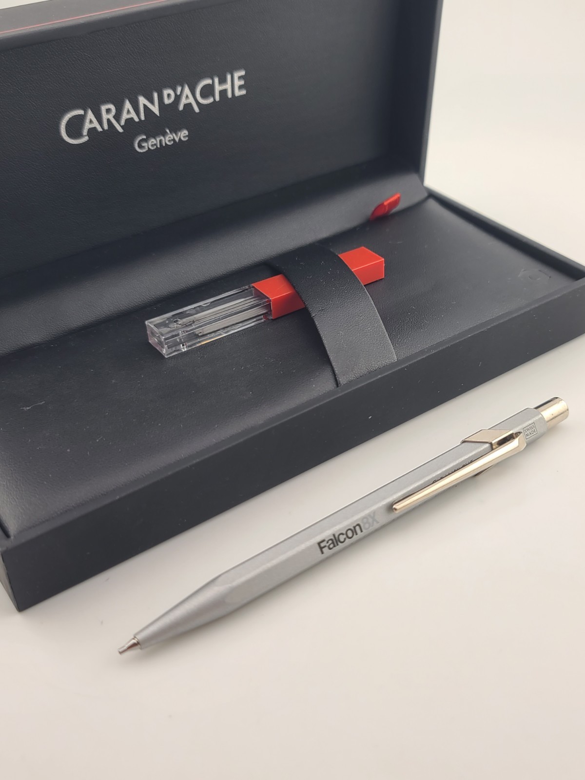 Vintage Caran D’Ache Falcon 8x Mechanical Pencil In Original Box. Unused.