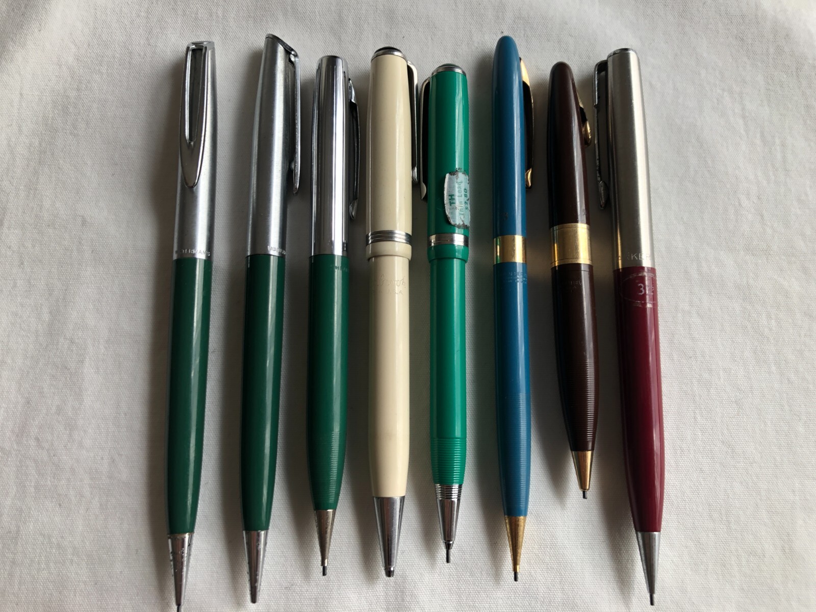 Lot of 7 Vintage Mechanical Pencils 1940s, 1950s, & 1960s Made in USA