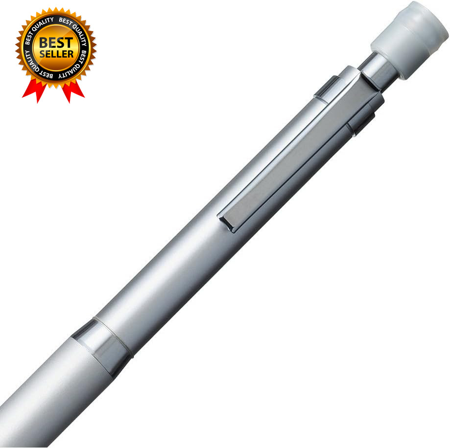 Kuru Toga Roulette Model Auto Lead Rotation 0.5Mm Mechanical Pencil Silver Body