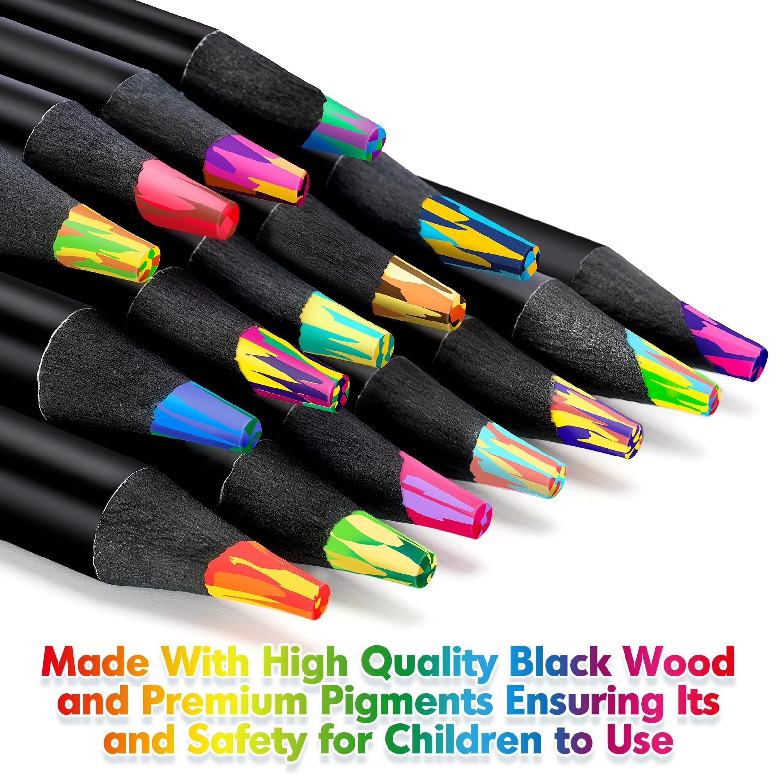 Art Supplies, 16 Colors Rainbow Colored 1 Count (Pack of 16), Multicolor