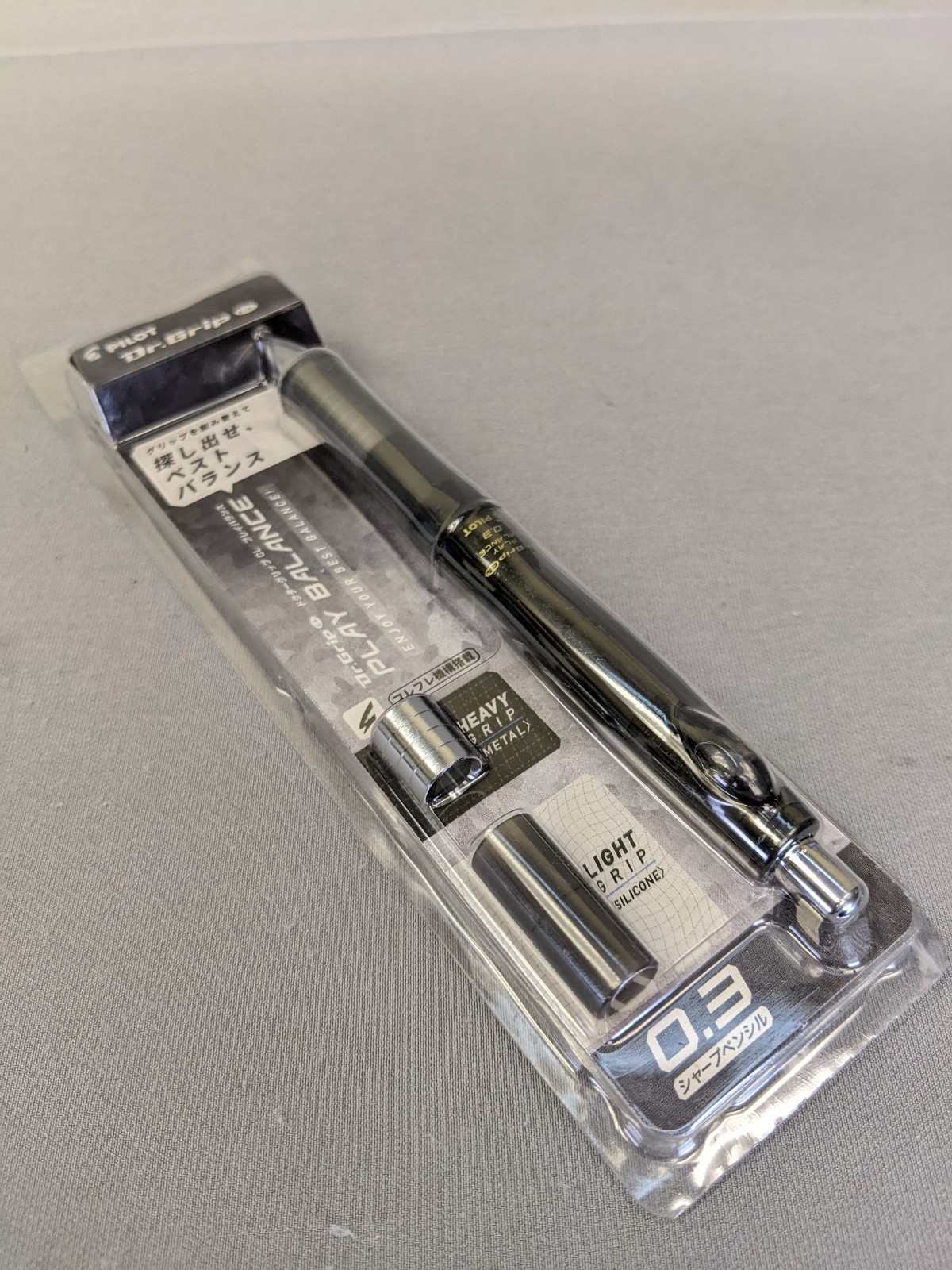Pilot HDGCL70R3-CB Dr. Grip CL Play Balance Mechanical Pencil, 0.3, Clear Black