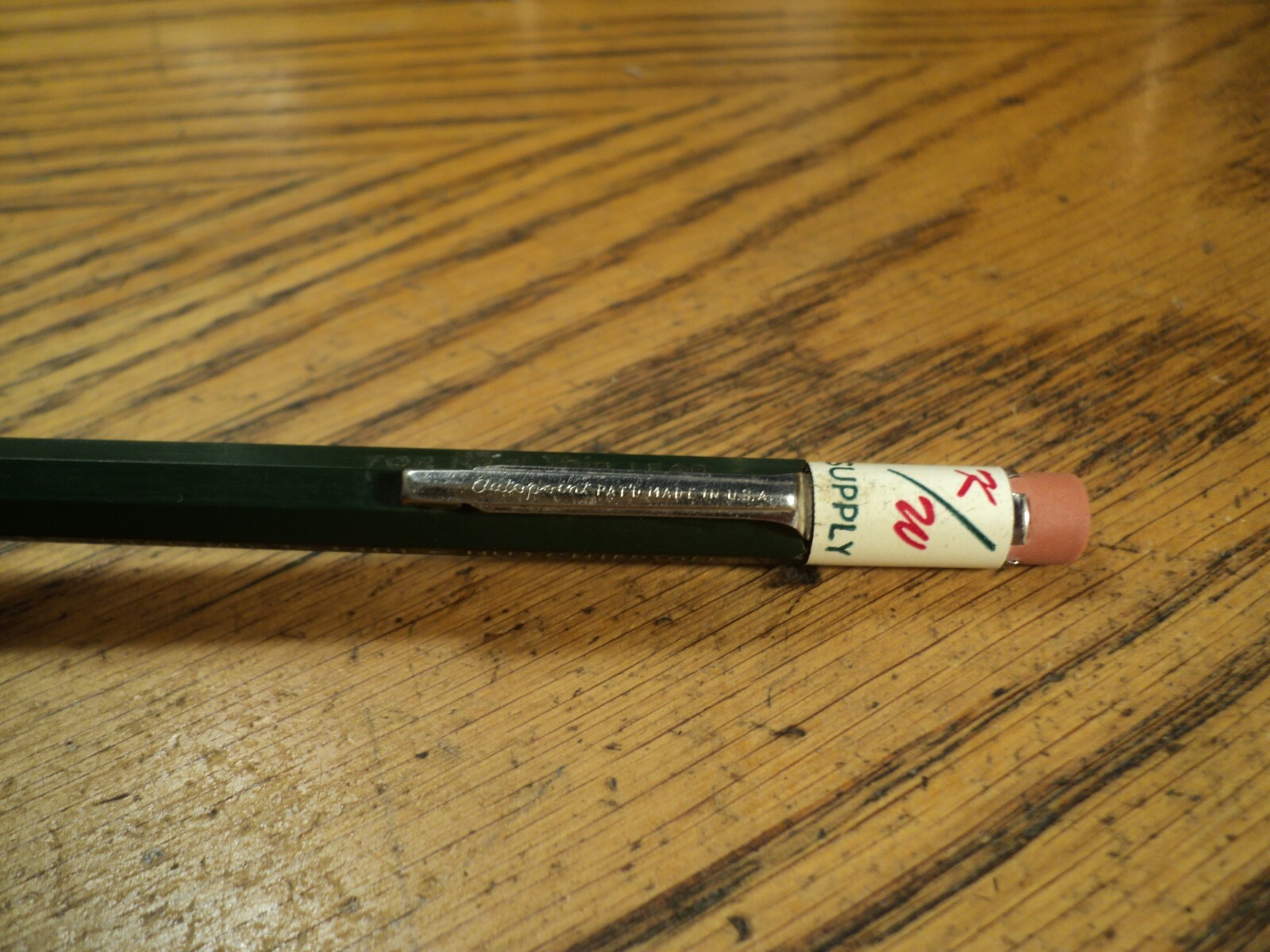 Vintage Autopoint Mechanical Pencil Kingsley Wagner Hutchinson Dark Green Body 2
