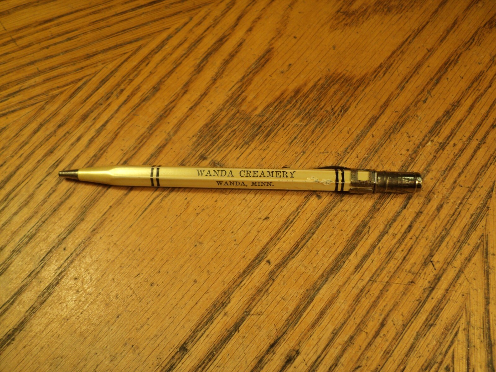 Vintage ADGiF Mechanical Pencil Advertising Seasons Greetings Wanda Creamery