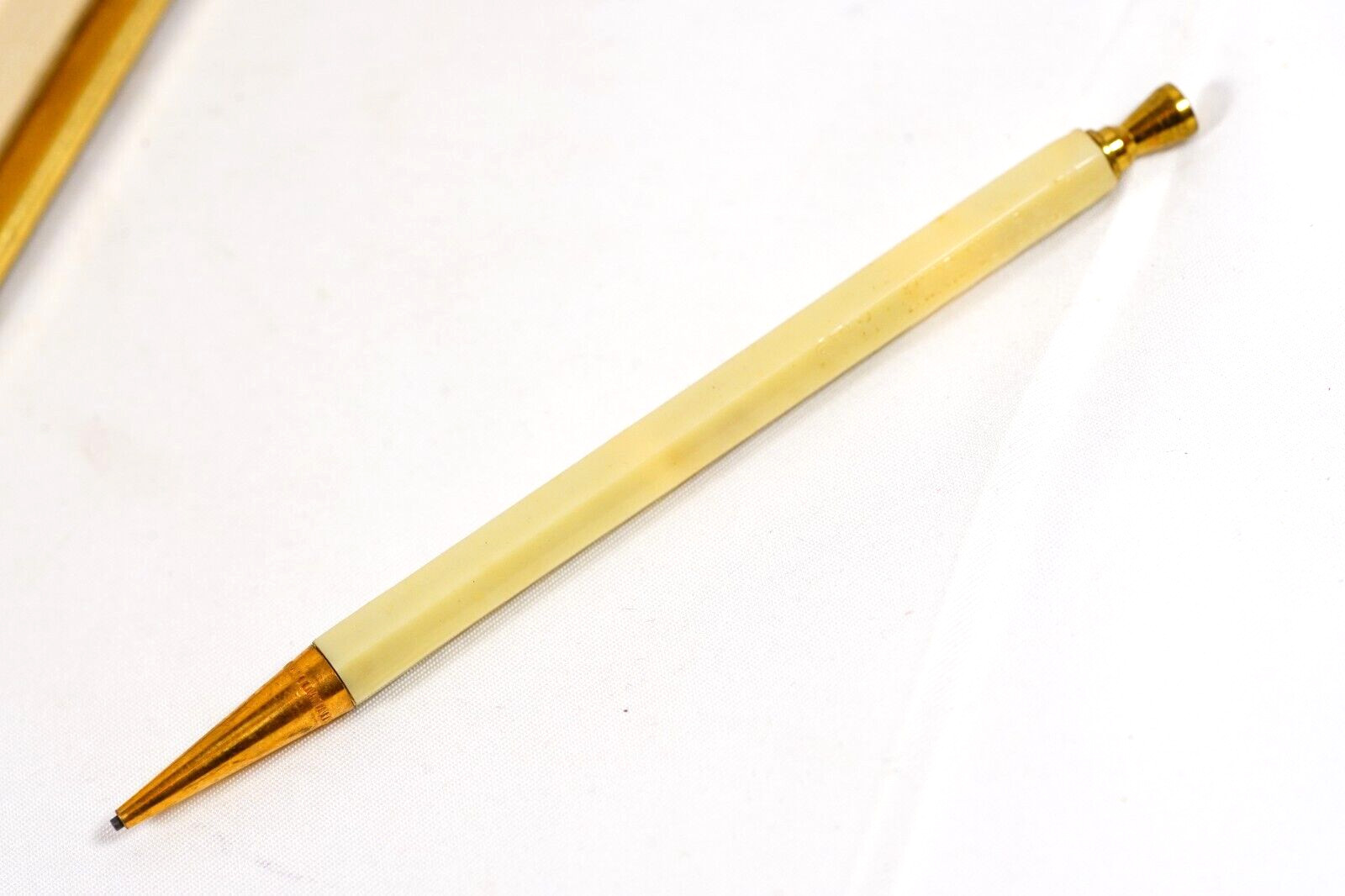1950s Stik Mechanical Pencil & Rare Mini Acrylic Glitter Folder Writing Pad