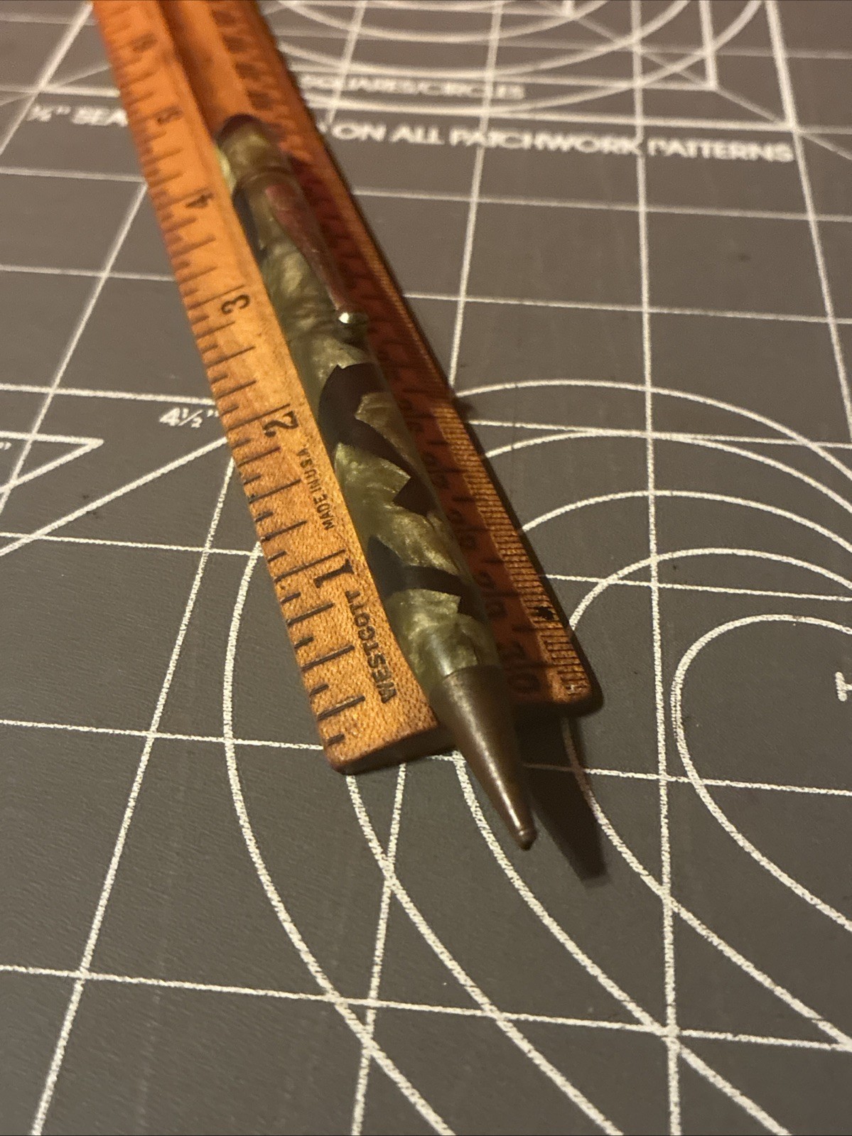 Antique Wearever Green Black Mechanical Pencil Very Rare Item
