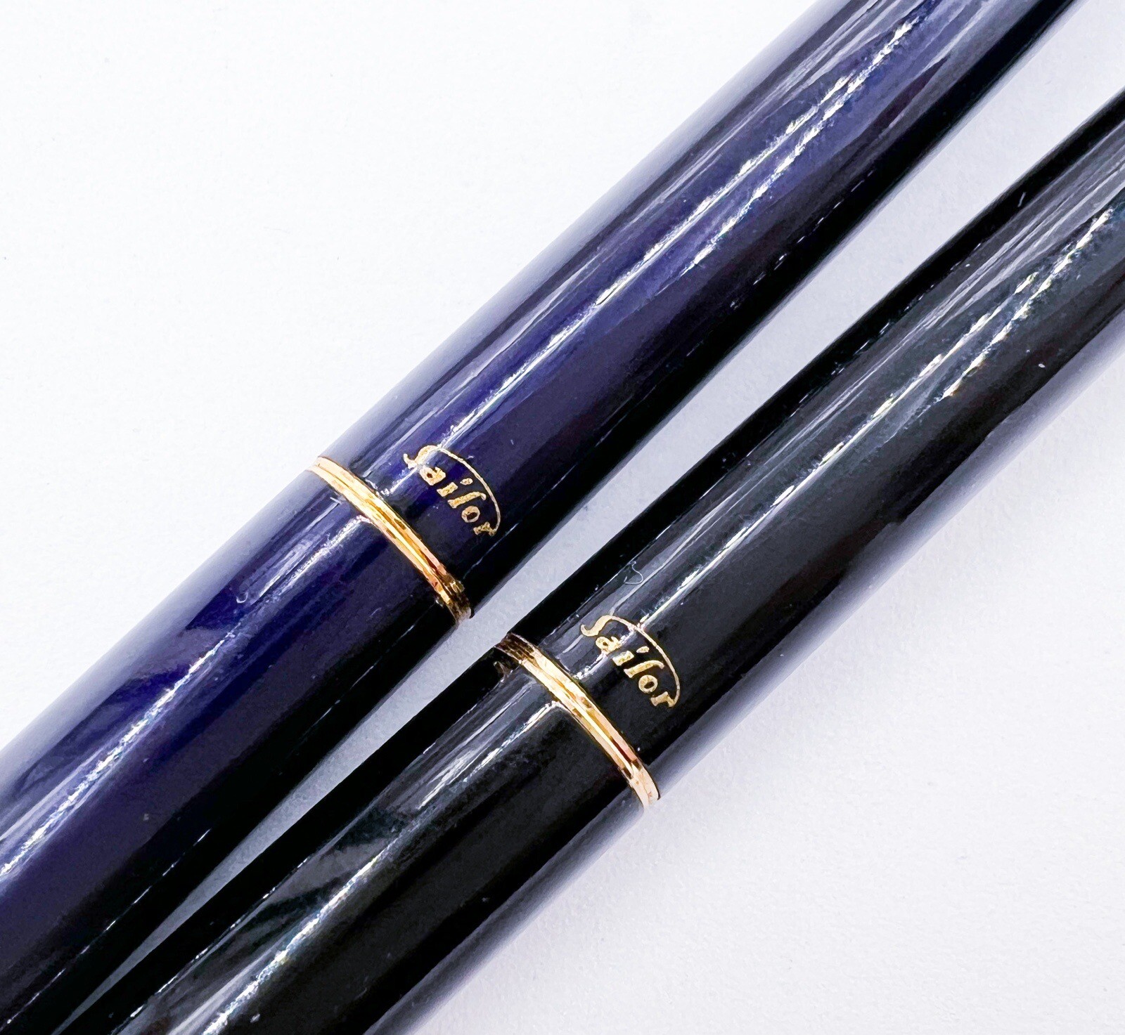 Sailor 2pcs Full Metal Mechanical Pencil Sliding Sleeve Dark Blue & Black