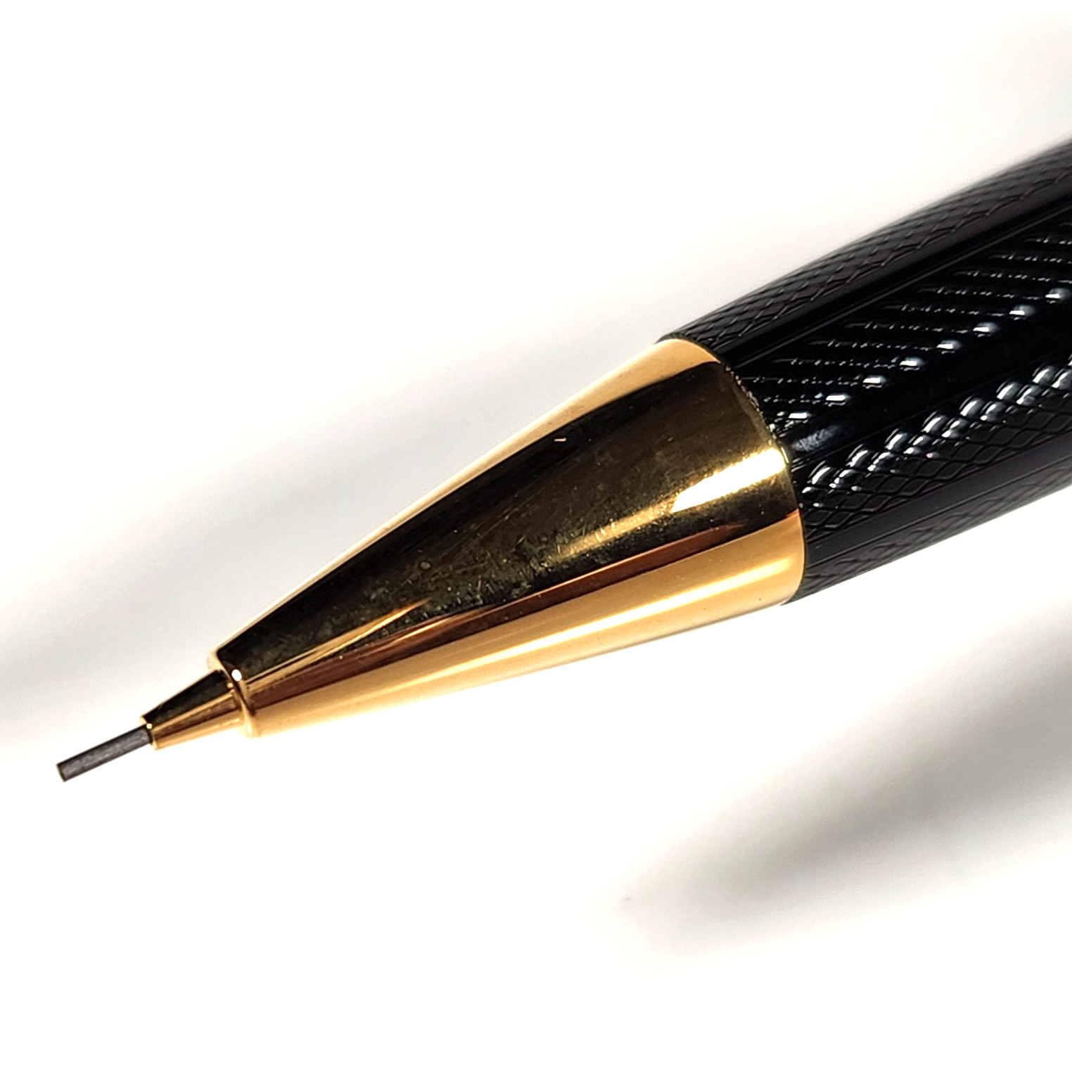 Rare Vtg 1990 Pilot Custom 72 GT Guilloche Black 24K GP Mechanical Pencil NOS!