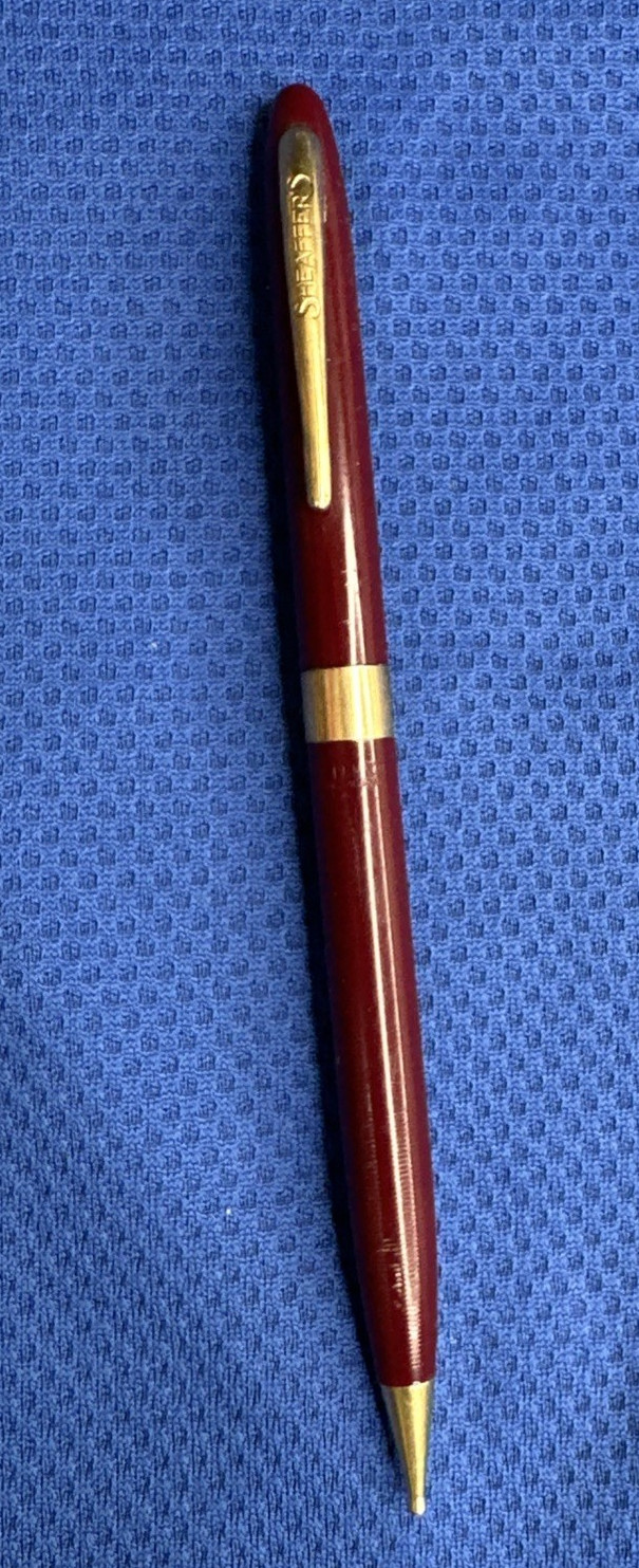 Sheaffer Pencil Burgundy Maroon Gold- Read description