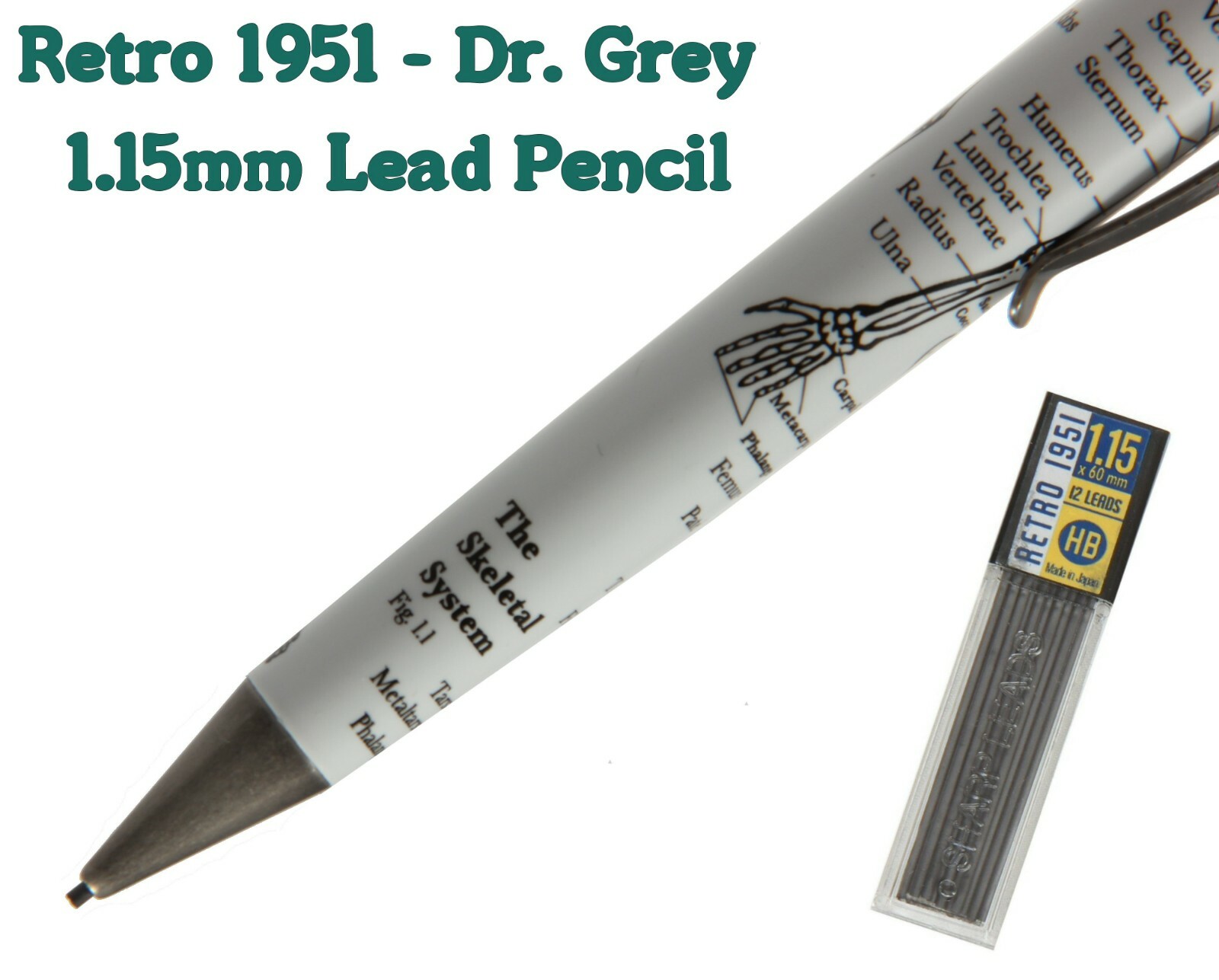 Retro 51 Dr. Gray Vintage Metalsmith 1.15mm Mechanical Lead Pencil #VRP-1346
