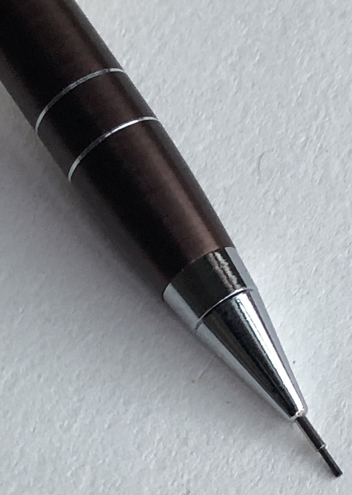 Vintage TOMBOW 500 Mechanical Pencil .5mm Lead Sticker Tan Metal NOS Japan