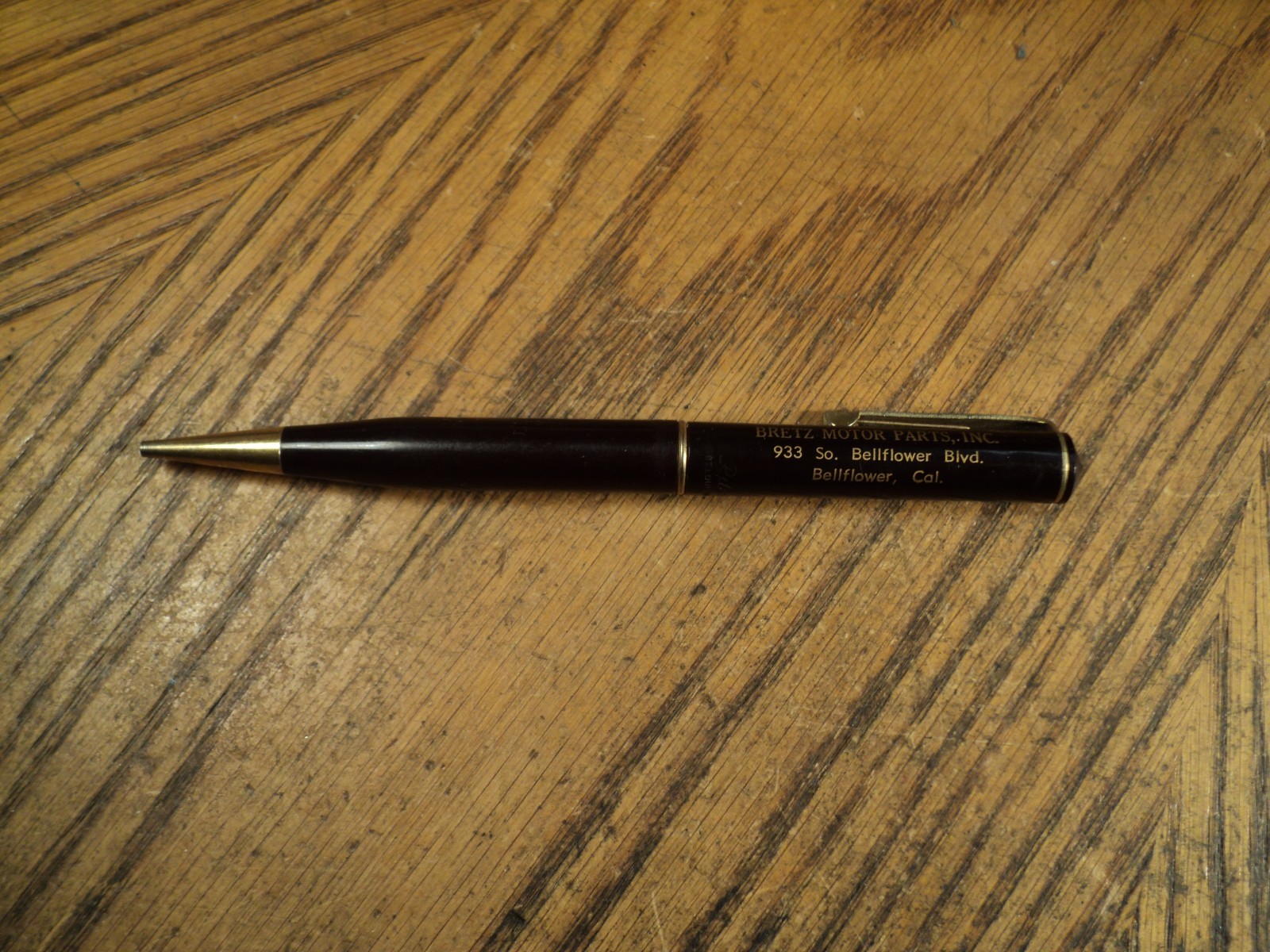 Vintage Ritepoint Mechanical Pencil Bretz Motor Parts Inc Bellflower Cal